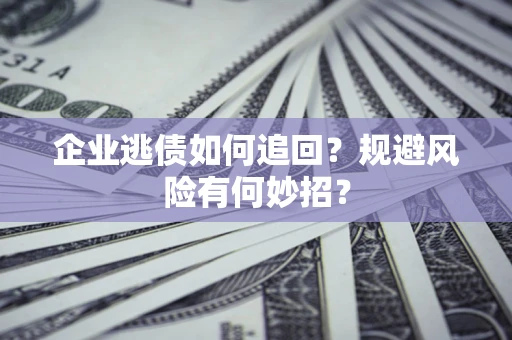 北京企业逃债如何追回？规避风险有何妙招？