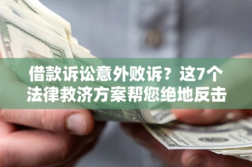 北京借款诉讼意外败诉？这7个法律救济方案帮您绝地反击！