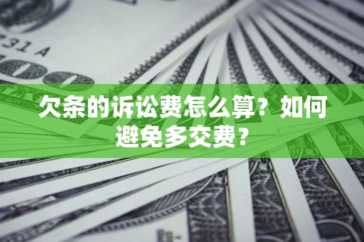 北京欠条的诉讼费怎么算？如何避免多交费？