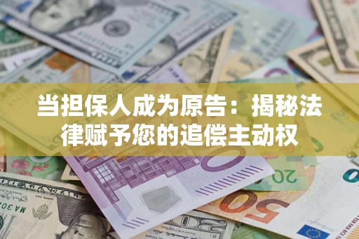 北京当担保人成为原告:揭秘法律赋予您的追偿主动权 北京当担保人成为原告:揭秘法律赋予您的追偿主动权